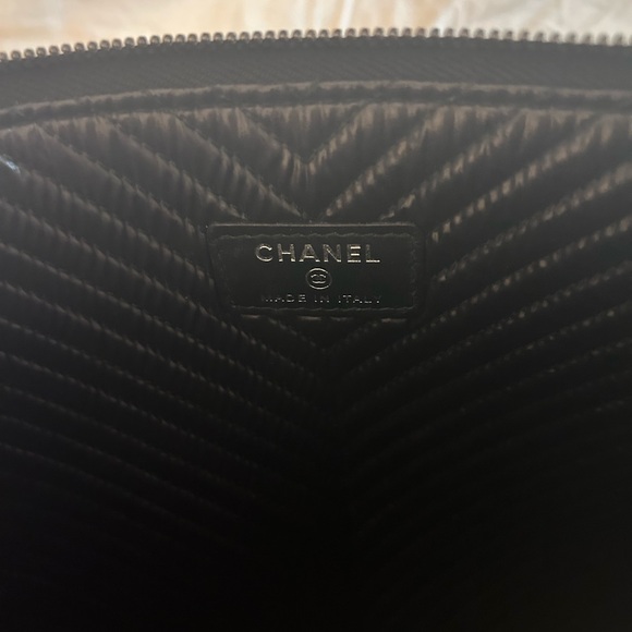 Authenticated Chanel Caviar Boy Clutch - Picture 3 of 5